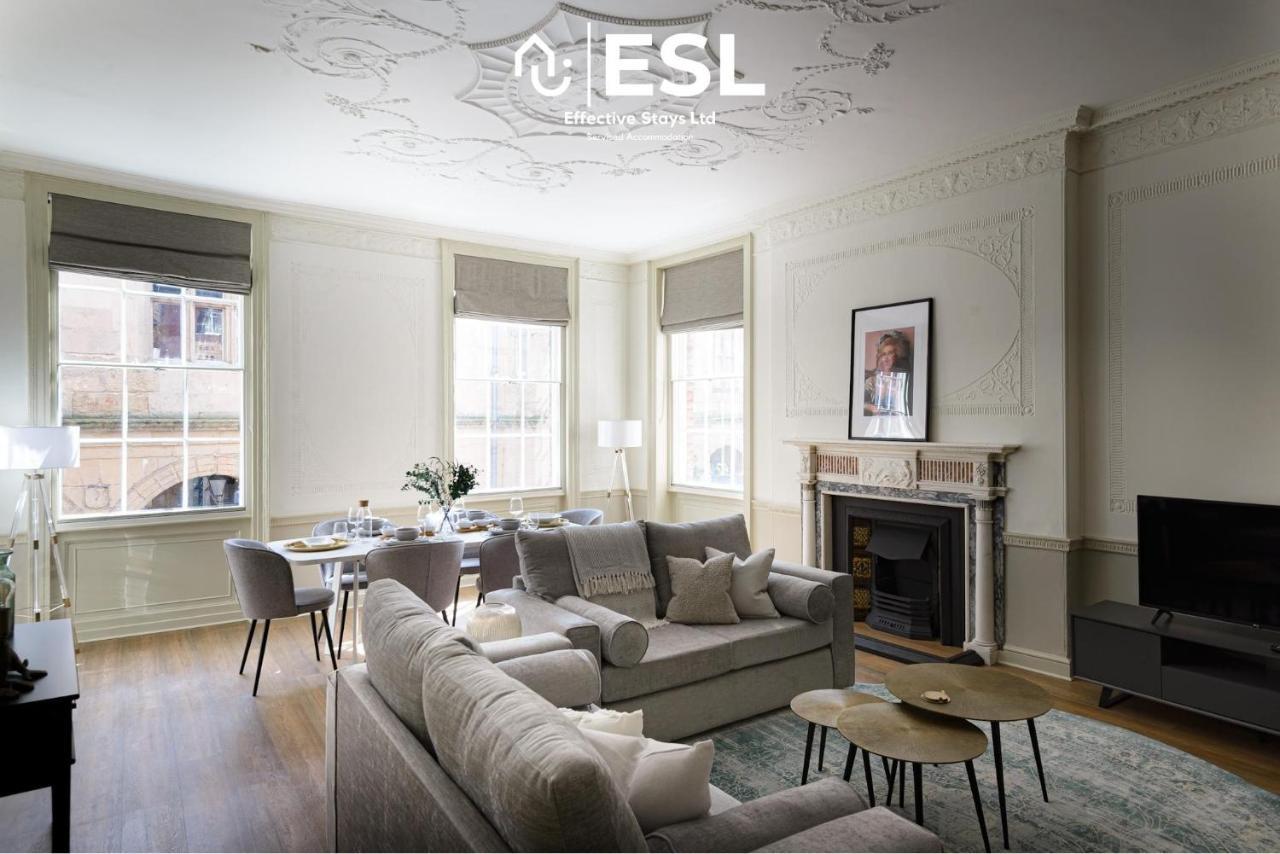 Most Central Luxury Grade 2 Listed Apartment Overlooking Shrewsbury Square - Free Parking Exteriör bild